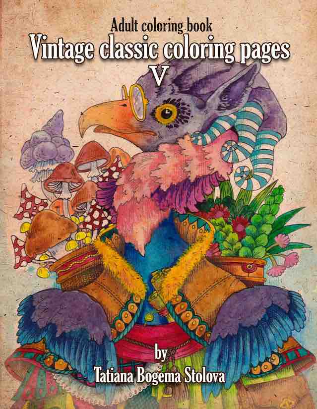 Vintage Classic Coloring Pages V